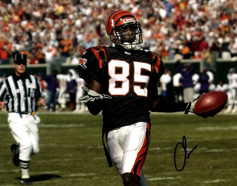 Chad Ochocinco Johnson Signed Cincinnati Bengals 8x10 Photo LSCM COA #3