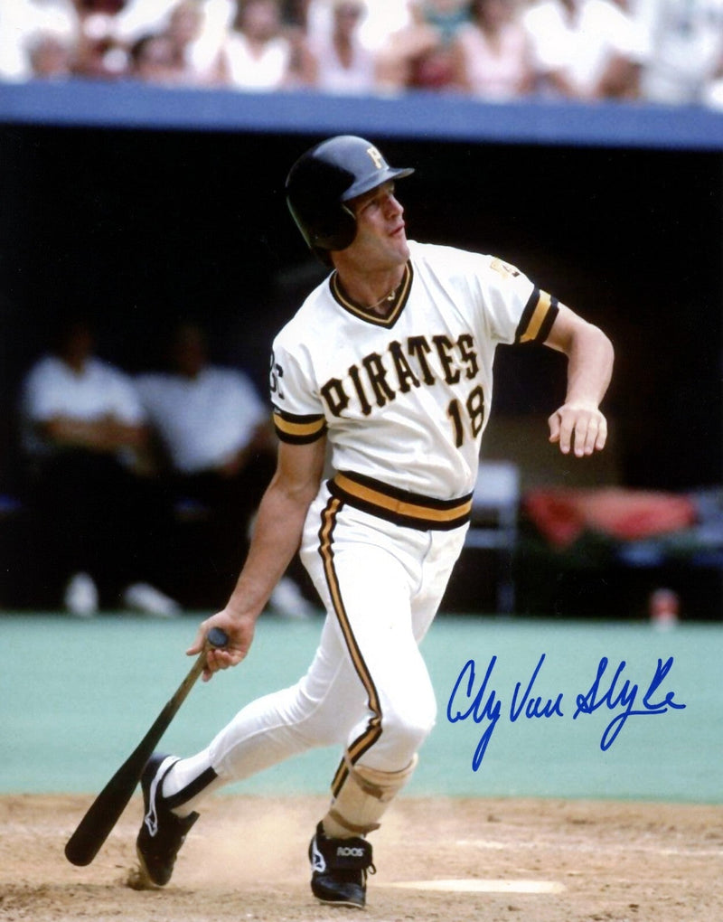 Andy Van Slyke Signed Autographed Pittsburgh Pirates 8x10 Photo LSCM COA #2