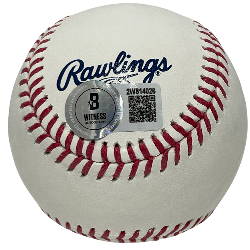Wade Boggs Signed HOF ROMLB Baseball w/ 3x Insc Beckett Witness BAS COA