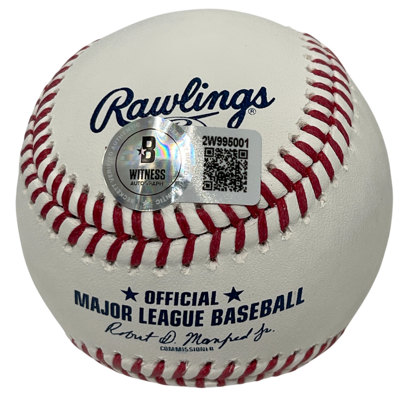 Andy Van Slyke Signed Autographed ROMLB Baseball 3x Insc Beckett Witness BAS COA