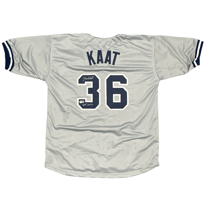 Jim Kaat Signed NY Yankees Custom Jersey w/ HOF 2022 Beckett Witness BAS COA