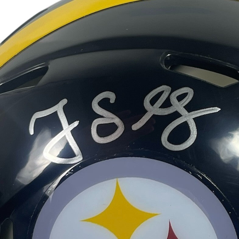 Greg Lloyd Signed Steelers Speed Mini Helmet Beckett Witness BAS COA