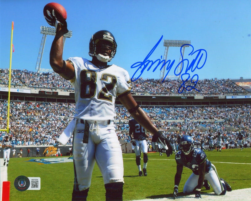 Jimmy Smith Signed Jacksonville Jaguars 8x10 Photo Beckett Witness BAS COA #3