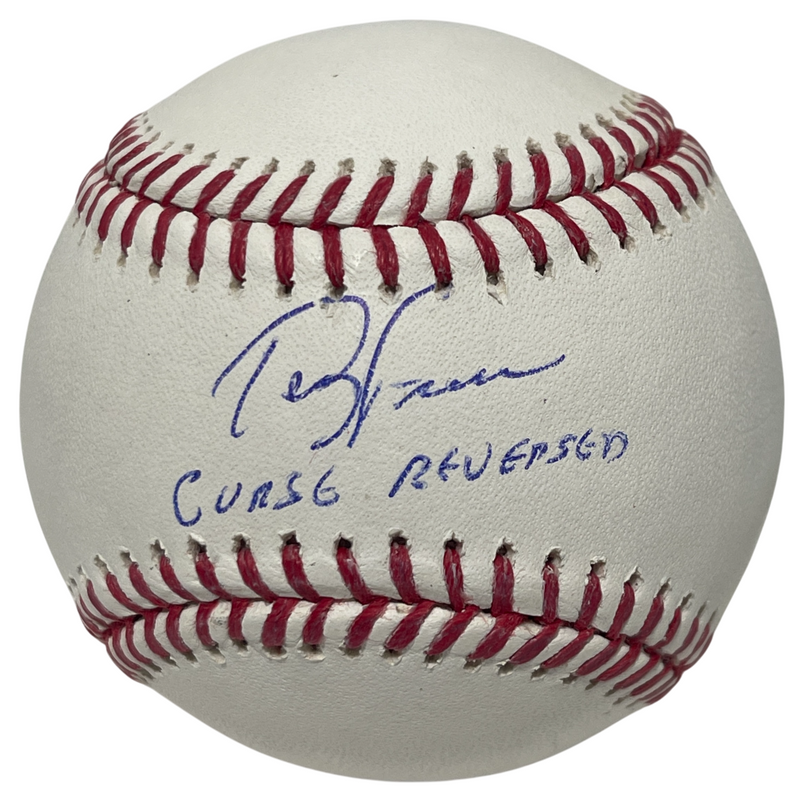 Terry Francona Signed ROMLB Baseball w/ Curse Reversed Beckett Witness BAS COA
