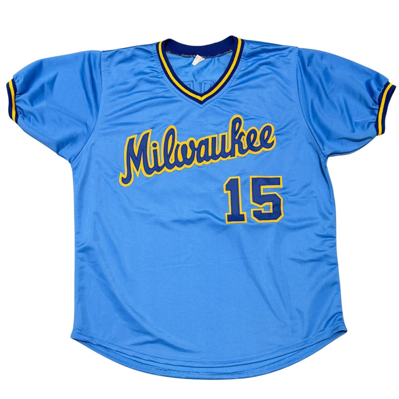 Cecil Cooper Signed Milwaukee Brewers Custom Jersey w/ 5x AS JSA Witness COA