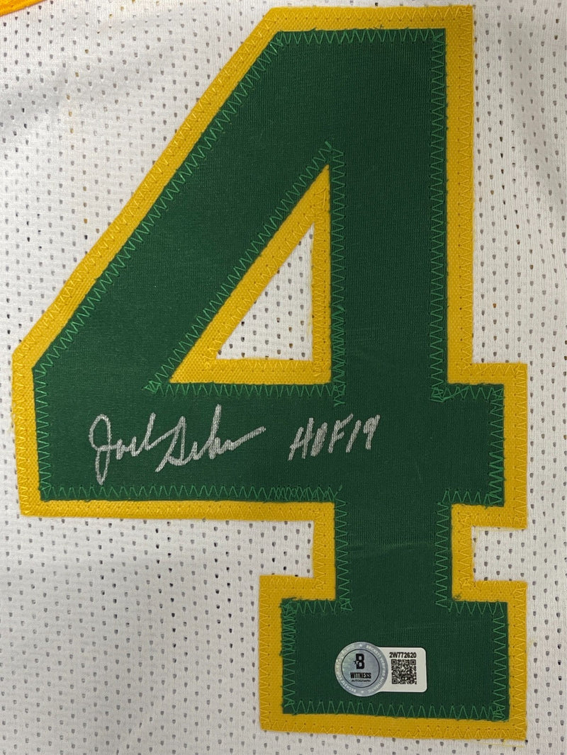 Jack Sikma Signed Seattle Sonics Custom Jersey w/ HOF 19  Beckett Wit BAS COA