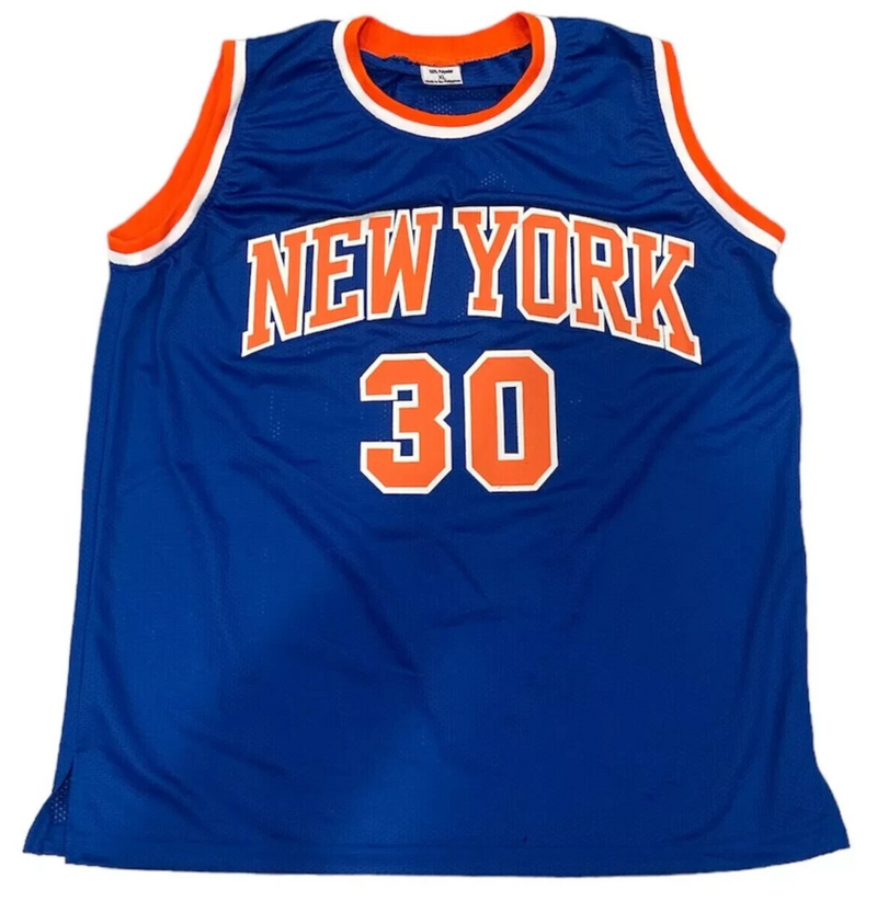 Bernard King Signed New York Knicks Custom Jersey w/ 3 Ins Beckett BAS COA