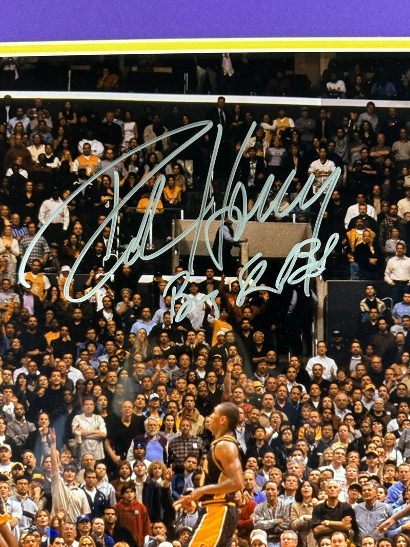 Robert Horry Signed Framed 16x20 Photo Big Shot Bob Beckett BAS COA Lakers