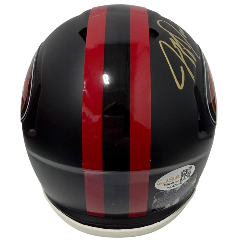 Jeff Garcia Signed San Francisco 49ers Rivalries Mini Helmet JSA Witness COA