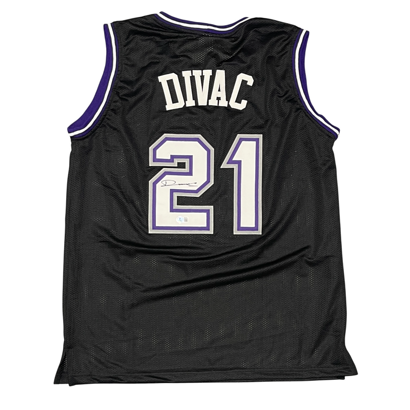 Vlade Divac Signed Sacramento Kings Custom Jersey Beckett Witness BAS COA