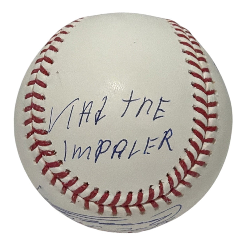 Vladimir Guerrero Sr Signed Autographed ROMLB Baseball w/ 3x Insc JSA COA Angles