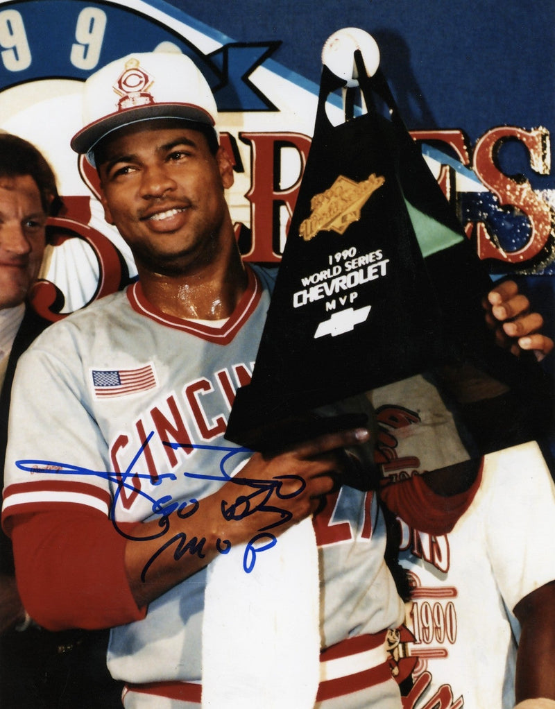 Jose Rijo Signed Autographed Cincinnati Reds 8x10 Photo w/ 90 WS MVP LSCM COA #2