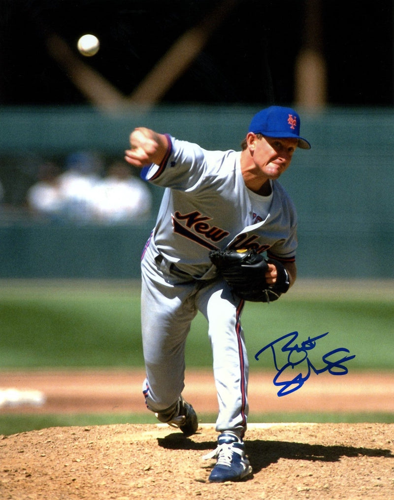 Bret Saberhagen Signed Autographed New York Mets 8x10 Photo LSCM COA #2