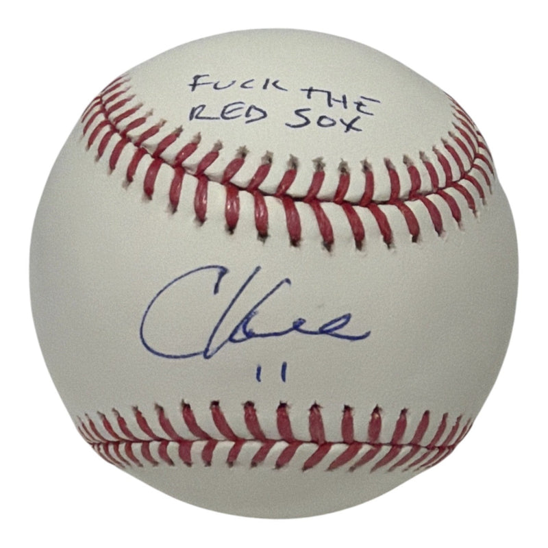 Chuck Knoblauch Signed ROMLB Baseball w/ F**k The Red Sox JSA Witness COA