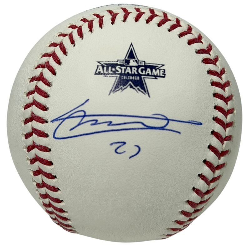 Vladimir Guerrero Jr. Signed Autographed 2021 All Star Game Baseball JSA COA