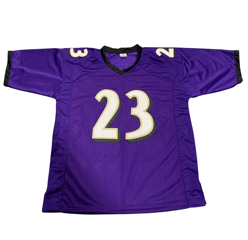 Willis McGahee Signed Baltimore Ravens Custom Jersey Beckett Witness BAS COA