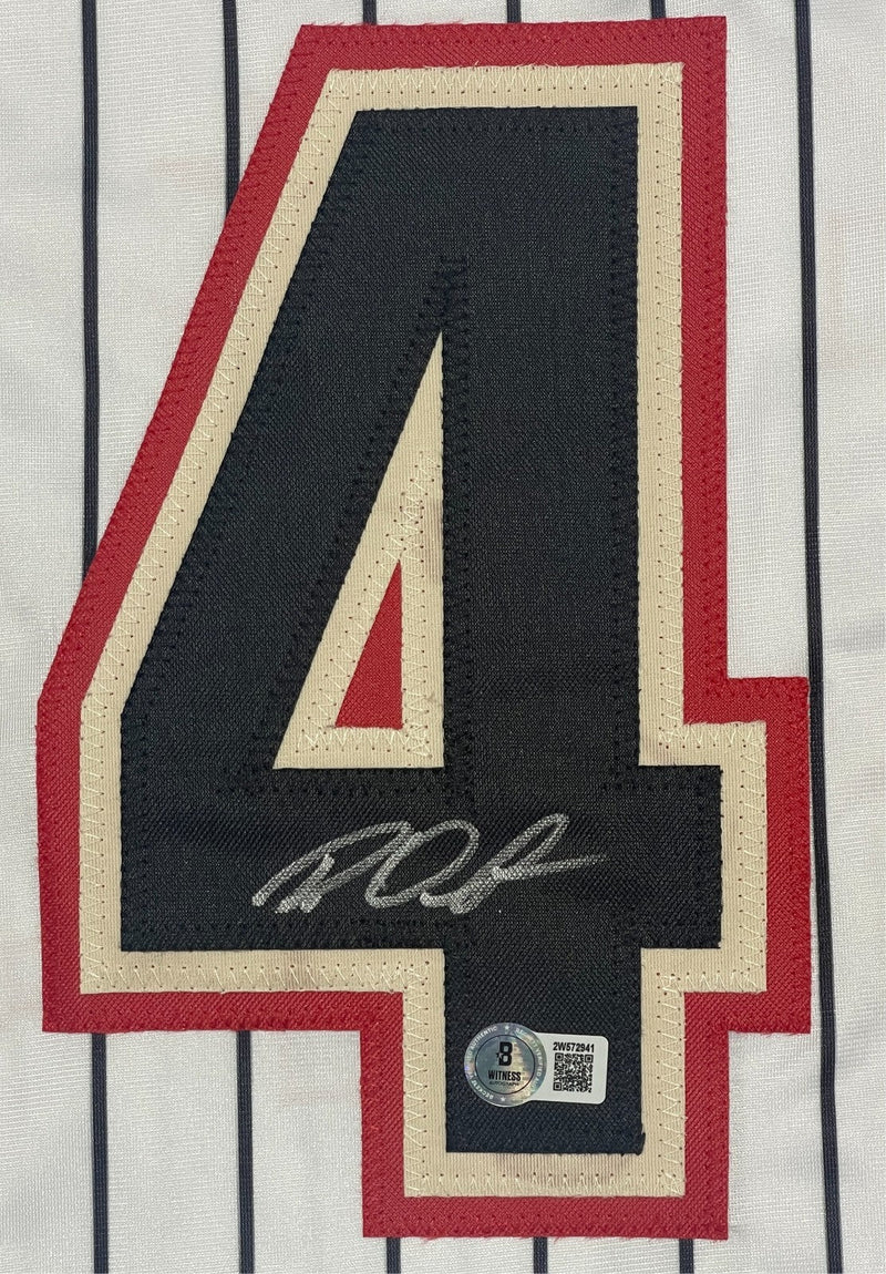 Roy Oswalt Signed Houston Astros Custom White Jersey Beckett Witness BAS COA