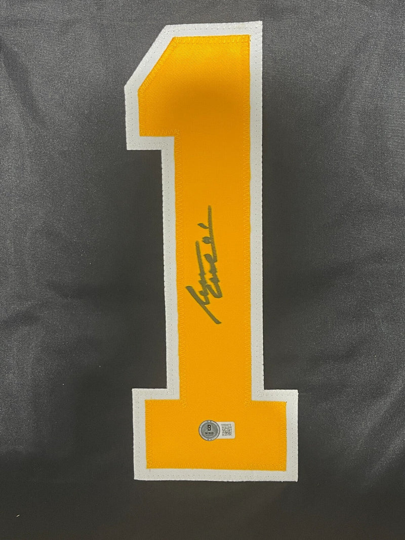 Rejean Lemelin Signed Boston Bruins Custom Jersey Beckett Witness BAS COA