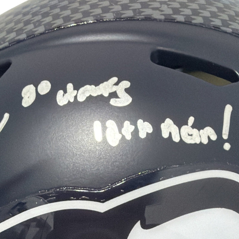 Nate Robinson Signed Seahawks Speed Mini Helmet w/ Go Hawks 12th Man JSA Wit COA