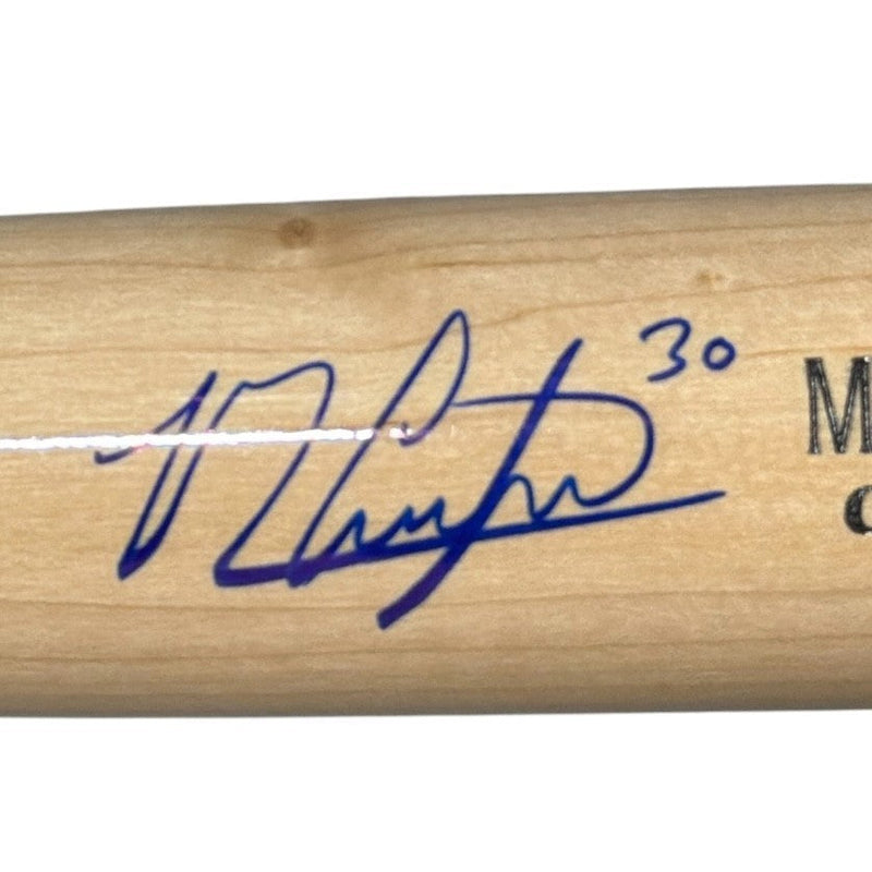 Michael Conforto Signed Game Model Marucci Bat CU26-2 Pro JSA COA Mets Cubs