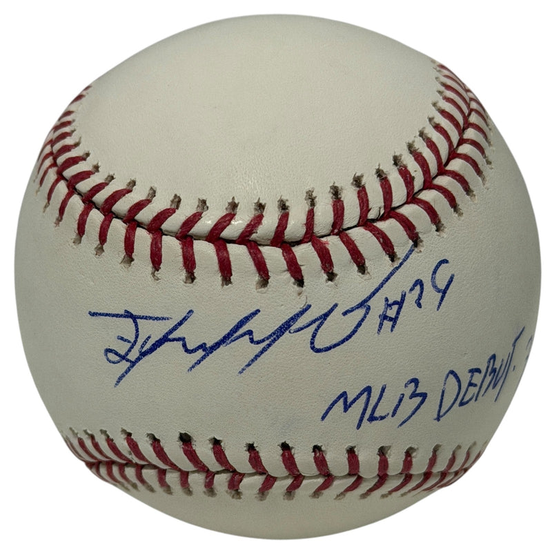 Edward Olivares Signed ROMLB Baseball w/ MLB Debut 7/23/20 LSCM COA Pirates