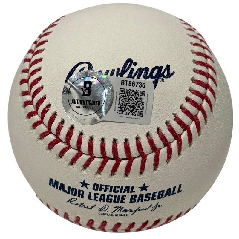 John Franco Signed Autographed ROMLB Baseball Beckett BAS COA New York Mets