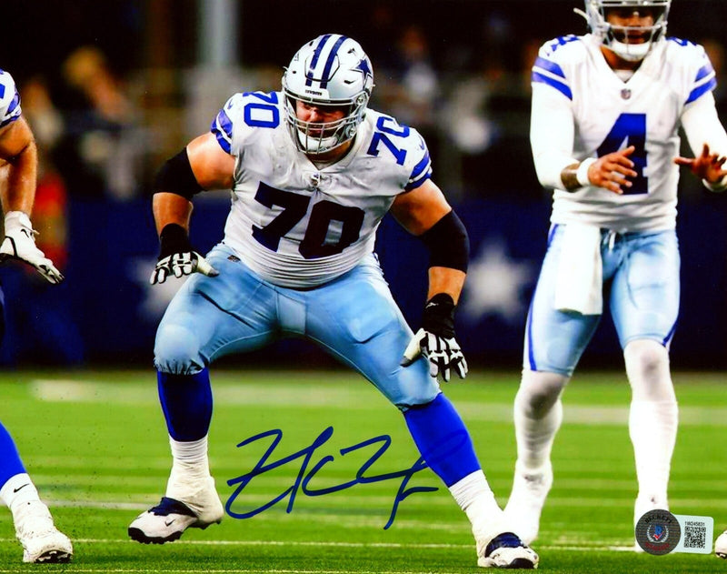 Zack Martin Signed Dallas Cowboys 8x10 Photo Beckett Witness BAS COA #3