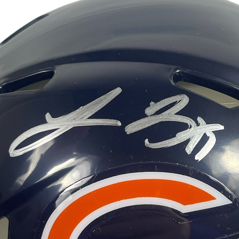 Lance Briggs Signed Bears Speed Mini Helmet Beckett Witness BAS COA