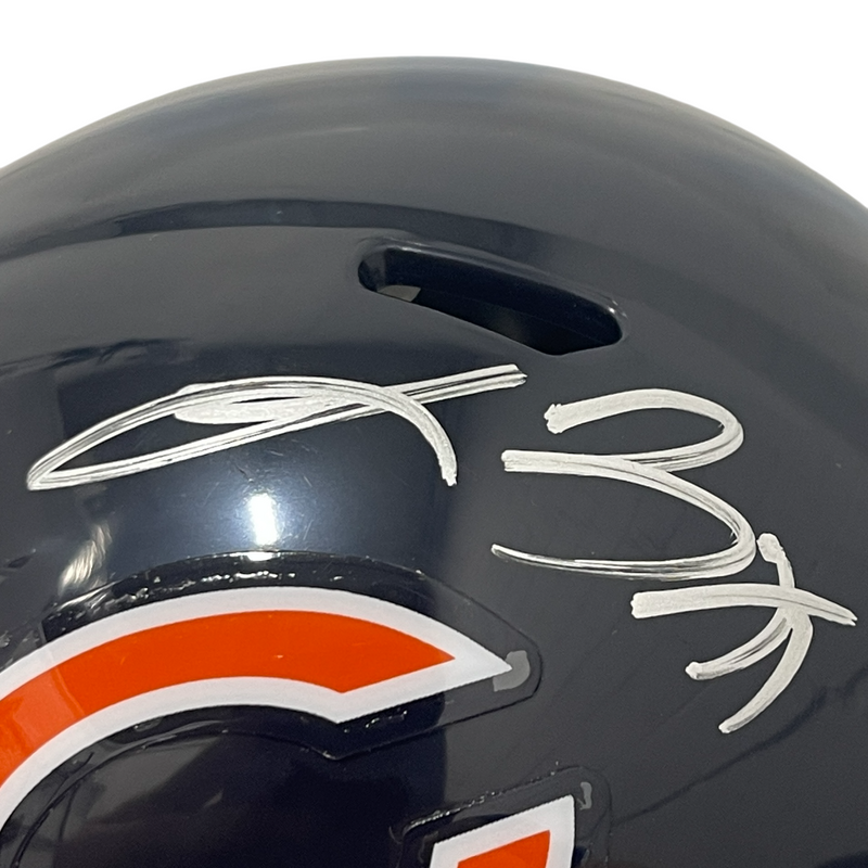 Brian Urlacher & Lance Briggs Signed Bears Speed Mini Helmet w/ HOF BAS W COA