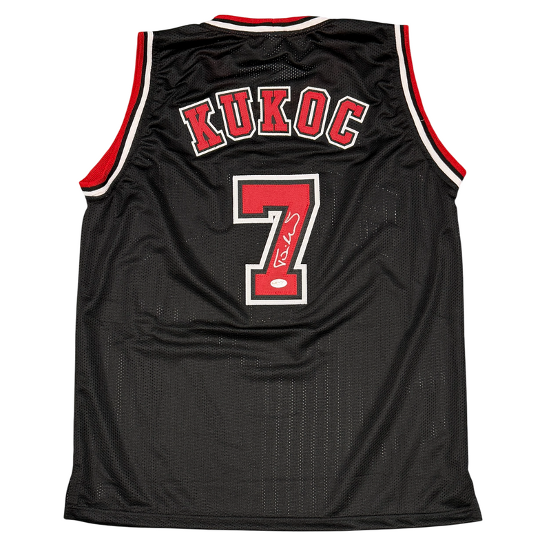 Toni Kukoc Signed Autographed Chicago Bulls Custom Jersey JSA Witness COA