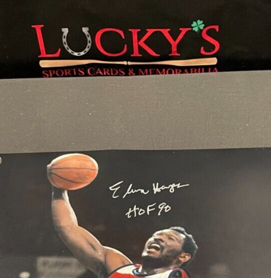 Elvin Hayes Signed Autograph Washington Bullets 16x20 Photo HOF 90 JSA COA