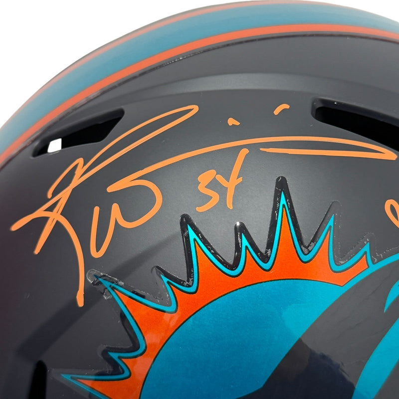 Ricky Williams Signed Dolphins Rivalries FS Full Size Helmet Weed Insc JSA W COA
