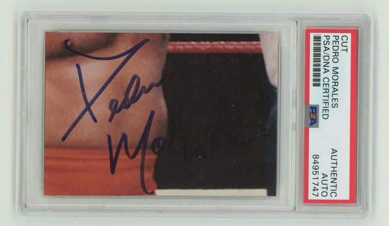 Pedro Morales Cut Autograph PSA DNA Authentic Autograph WWE Hall of Fame