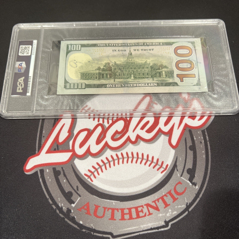 Floyd Mayweather Jr Signed $100 Bill US Currency x4 Inscriptions PSA 10 Auto B