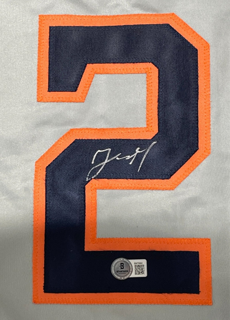 Yainer Diaz Signed Houston Astros Custom Jersey Beckett Witness BAS COA