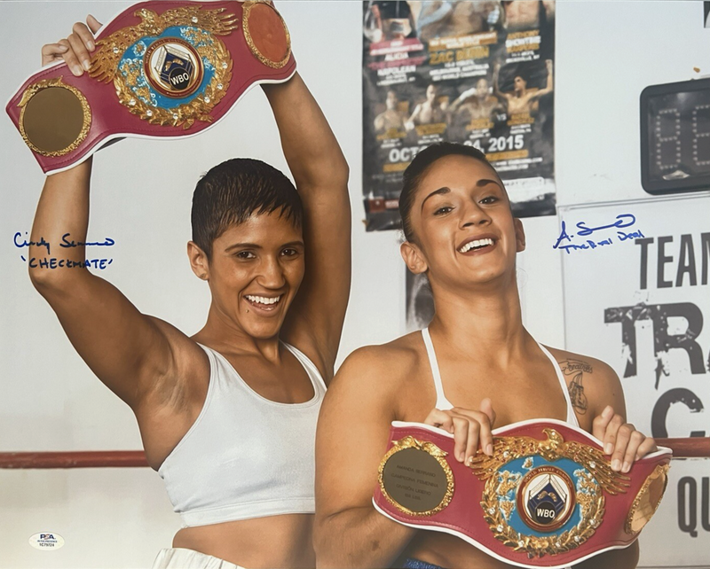 Amanda & Cindy Serrano Dual Signed 16x20 Photo w/ Nickname Insc PSA ITP COA