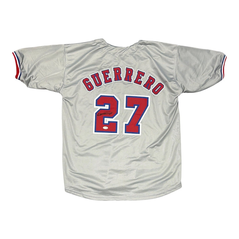 Vladimir Guerrero Signed Autographed Montreal Expos Custom Jersey JSA Wit COA