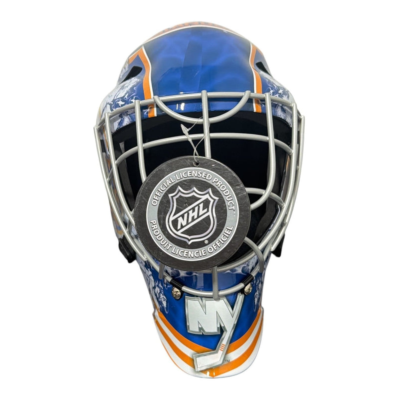 Billy Smith Signed New York Islanders Full Size Goalie Mask w/ 2 Insc JSA W COA