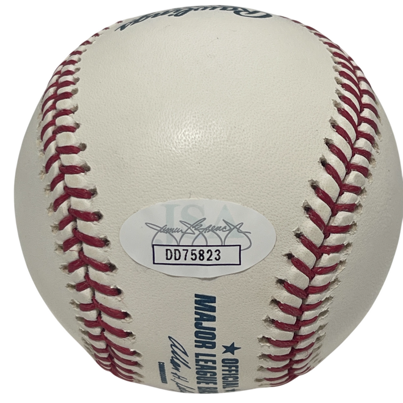 Tony Perez Signed Hall of Fame Logo ROMLB Baseball w/ HOF 00 JSA COA Reds