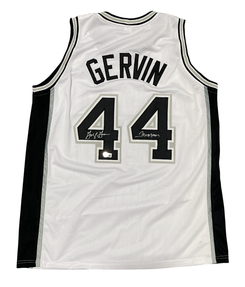 George Gervin Signed San Antonio Spurs Custom Jersey w/ Iceman Beckett W BAS COA