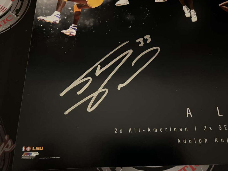 Shaquille O'Neal Shaq Signed Auto 36x15 Photo "Alpha & Omega" 28/75 UDA COA LSU