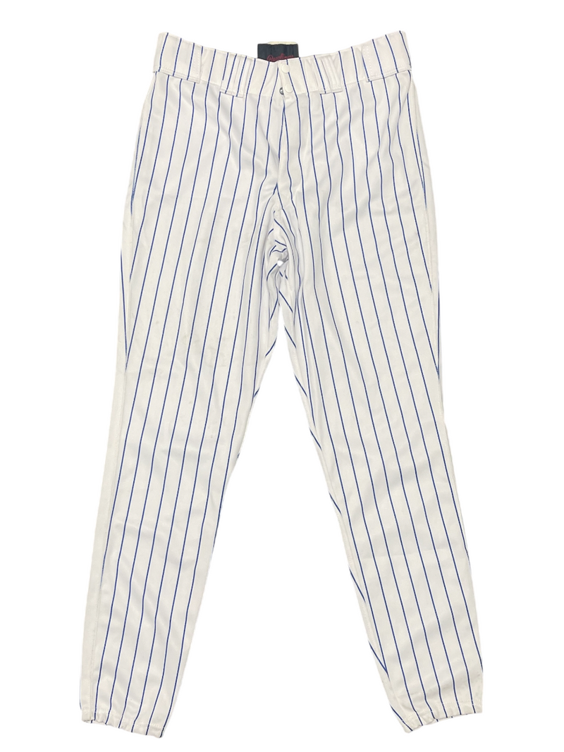 Al Leiter UNSIGNED 2001 New York Mets Game Used White Pinstripe Baseball Pants