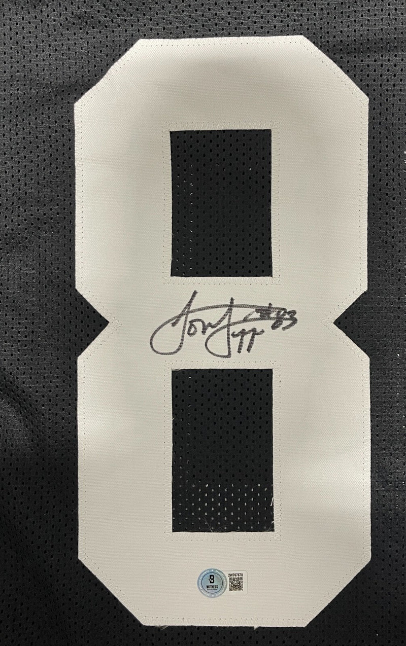 Louis Lipps Signed Pittsburgh Steelers Custom Jersey Beckett Witness BAS COA