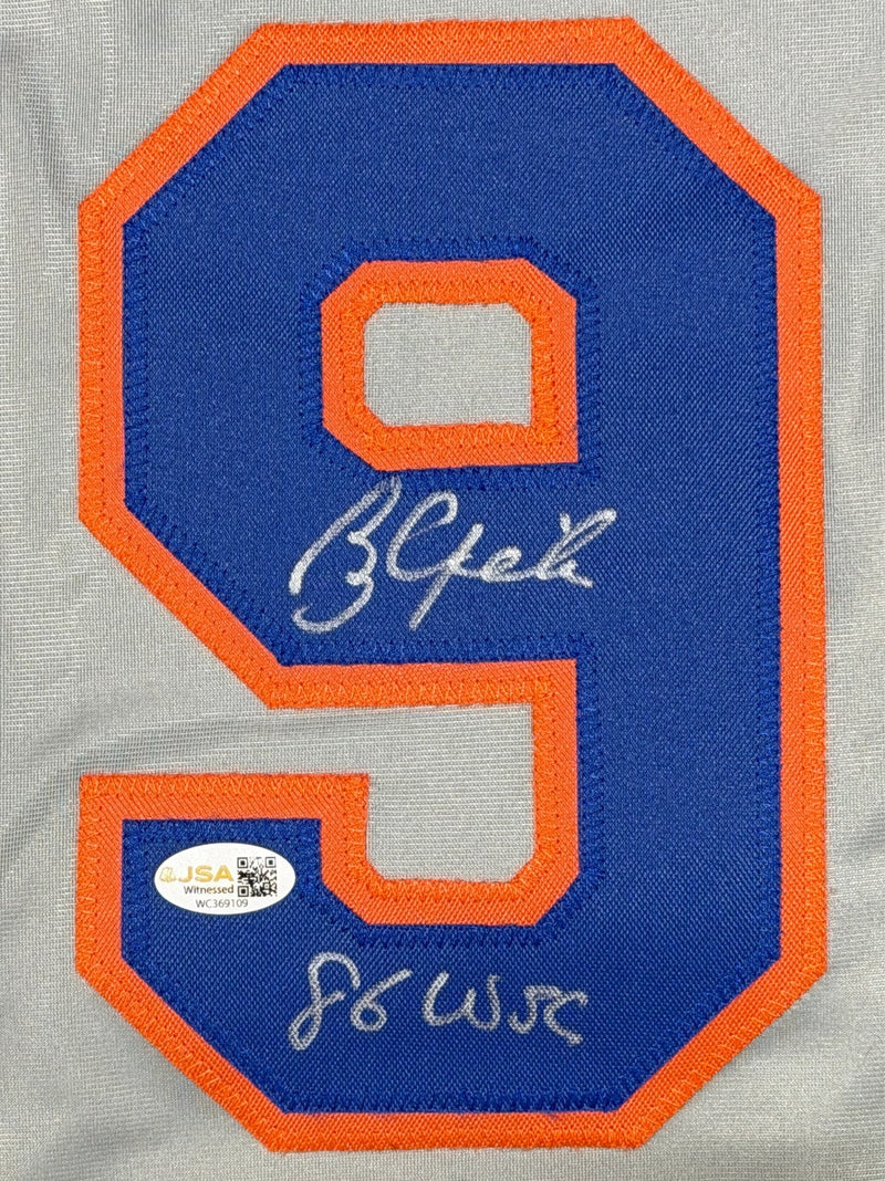 Bobby Ojeda Signed New York Mets Custom Jersey w/ 86 WSC JSA Witness COA