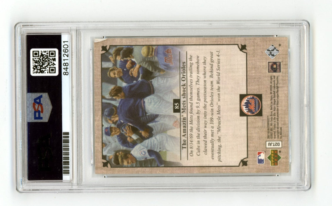 Ed Kranepool Signed 2007 Upper Deck UD Masterpieces #85 1969 WSC Mets PSA Auto
