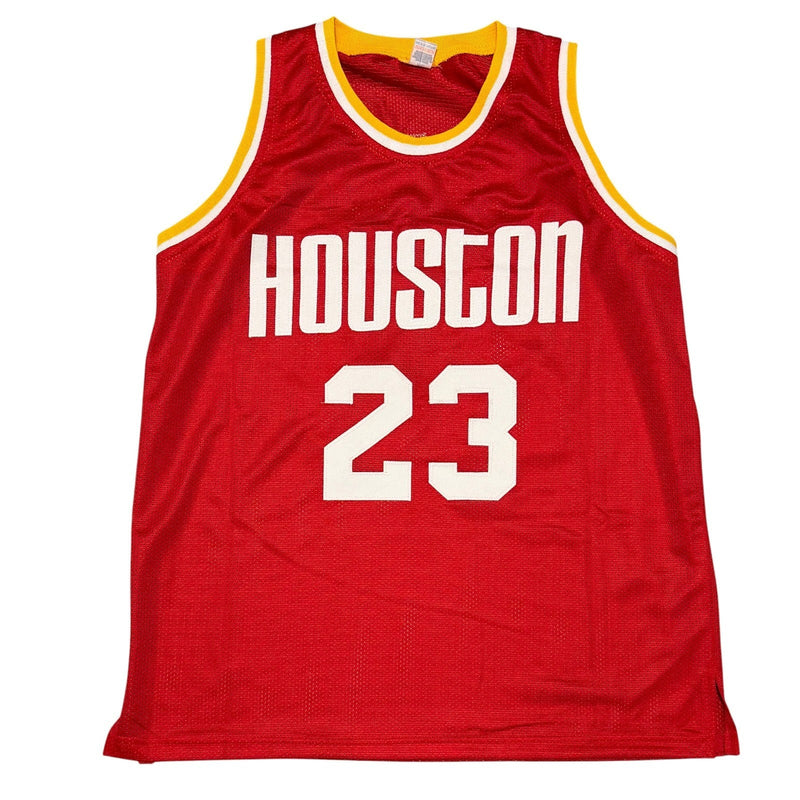 Calvin Murphy Signed Houston Rockets Custom Jersey w/ HOF 93 JSA Witness COA