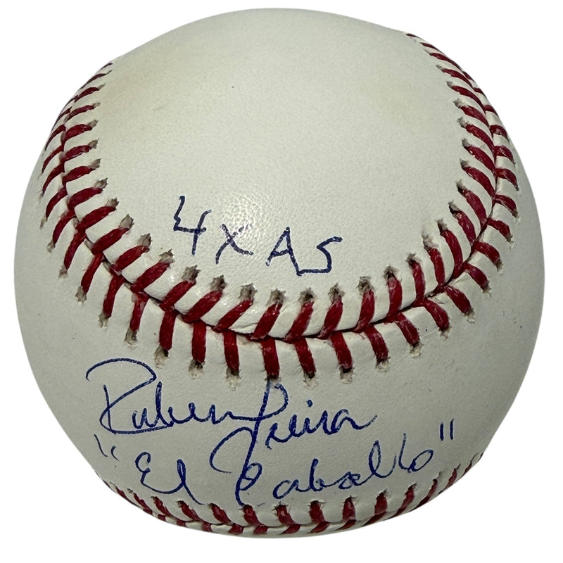 Ruben Sierra Signed Autographed ROMLB Baseball w/ 3 Insc JSA Witness COA