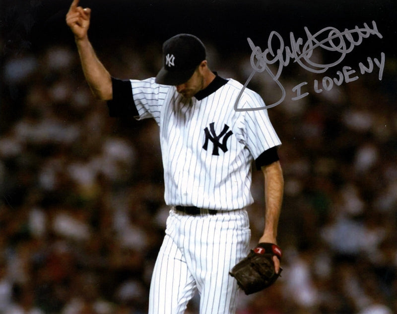 Jack McDowell Signed New York Yankees 8x10 Photo w/ I Love NY Insc. LSCM COA