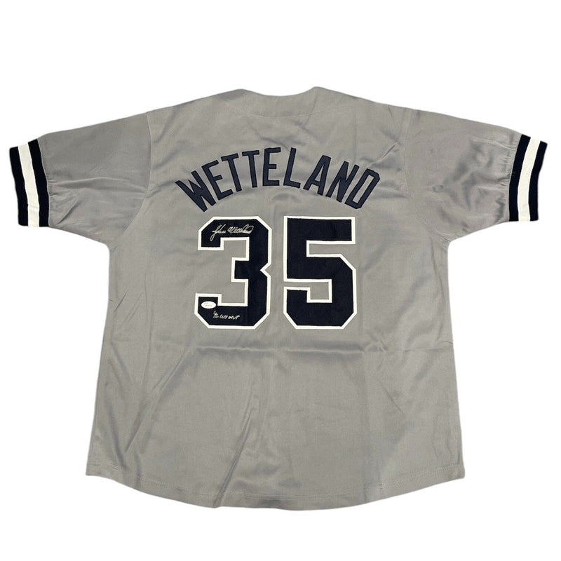 John Wetteland Signed Auto New York Yankees Jersey w/ 96 WS MVP JSA COA