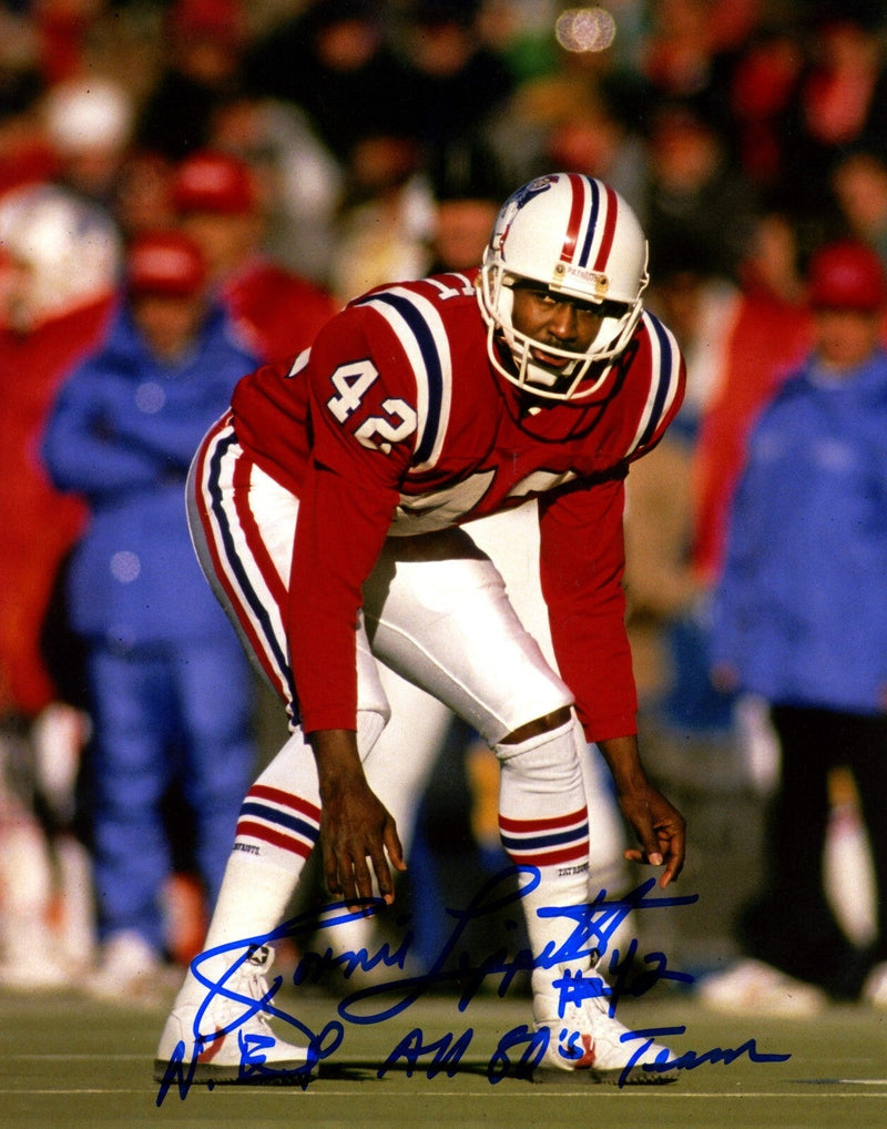 Ronnie Lippett Signed Patriots 8x10 Photo w/ NEP All 80s Team LSCM COA